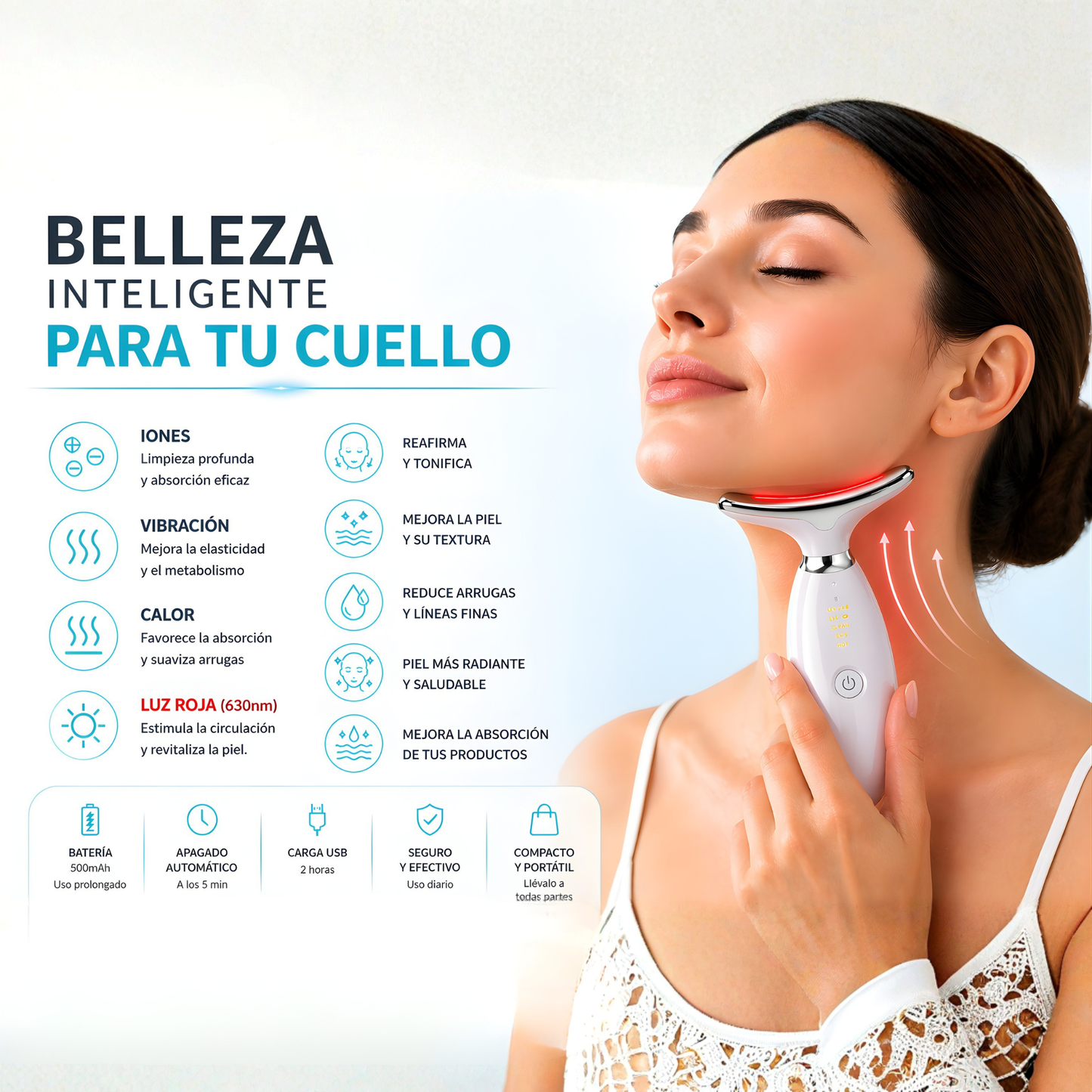 Maseajador facial 7 Colores